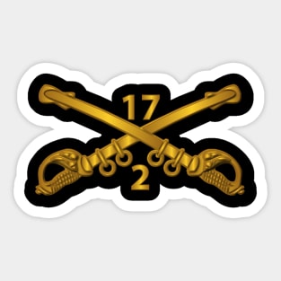 2nd Sqn 17th Cavalry Branch wo Txt Sticker